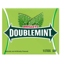 Wrigleys Doublemint Chewing Gum 10 Pack 15 Sticks Each
