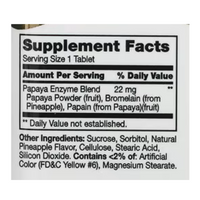 21st Century Papaya Enzyme 100 Tablets - Gluten Free
