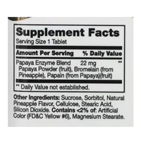 21st Century Papaya Enzyme 100 Tablets - Gluten Free