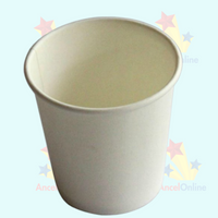 Disposable 7oz White 207ml Paper Cups x 100 Water Dispenser Cooler