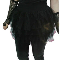 Black Tutu Women 80s Skirt Costume Outfit - One Size