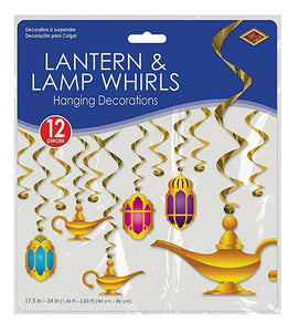Arabian Nights Lamp Lantern Whirls Pack of 12
