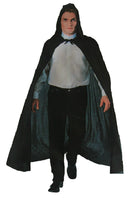 Black Hooded Cape Adult Unisex Costume - One Size

