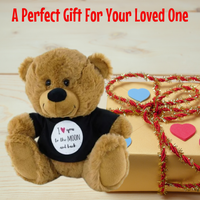I Love You To The Moon And Back Brown Teddy Bear With Shirt 23cm Gift  Him Her - Aussie Variety-AU Ancel Online
