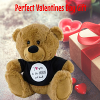 I Love You To The Moon And Back Brown Teddy Bear With Shirt 23cm Gift  Him Her - Aussie Variety-AU Ancel Online
