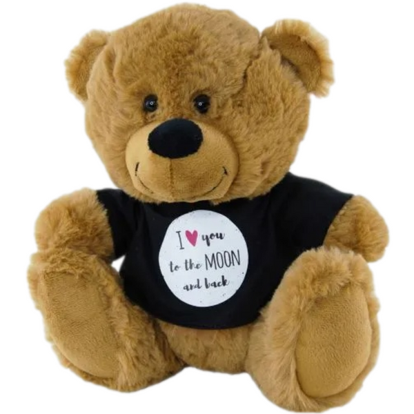 I Love You To The Moon And Back Brown Teddy Bear With Shirt 23cm Gift  Him Her - Aussie Variety-AU Ancel Online