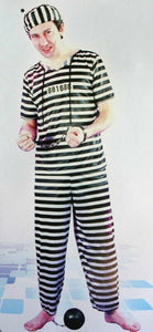 Criminal Convict Prisoner Costume Adult Mens - One Size