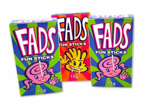 Fad Fun Sticks 15g x 12 Packs - Aussie Variety-AU Ancel Online