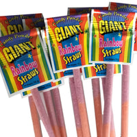 Giant Rainbow Sherbet Straw 13g - 140 Pack