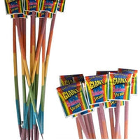 Giant Rainbow Sherbet Straw 13g  - 20 Pack - Aussie Variety-AU Ancel Online