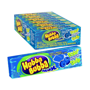 Hubba Bubba Max Sour Blue Raspberry 40g x 18 Packs (USA)