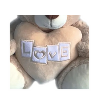 Love Beige Teddy Bear With Heart 20cm Soft Plush Gift - Aussie Variety-AU Ancel Online
