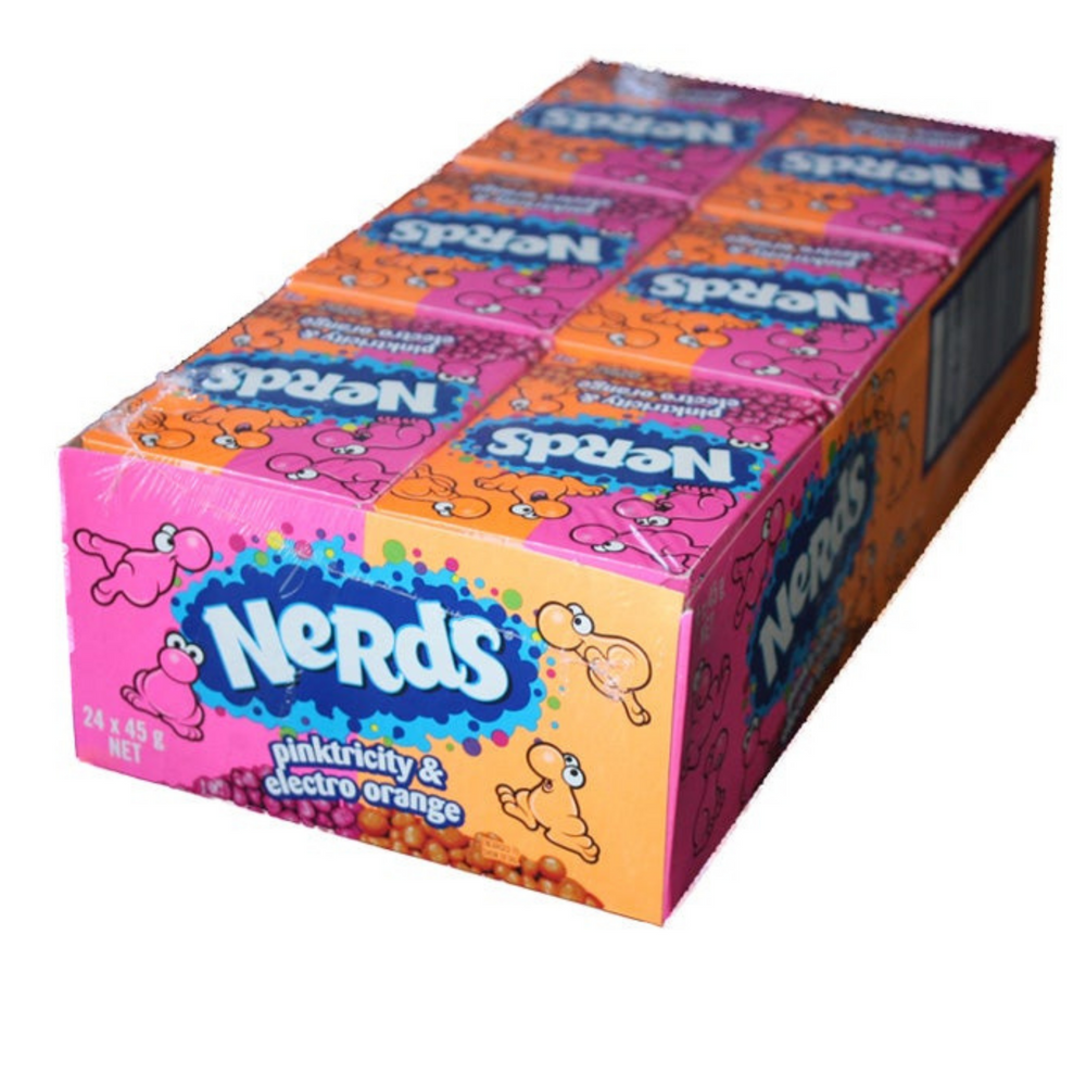 Nerds Pinktricity And Electro Orange 45g - 24 Box Pack