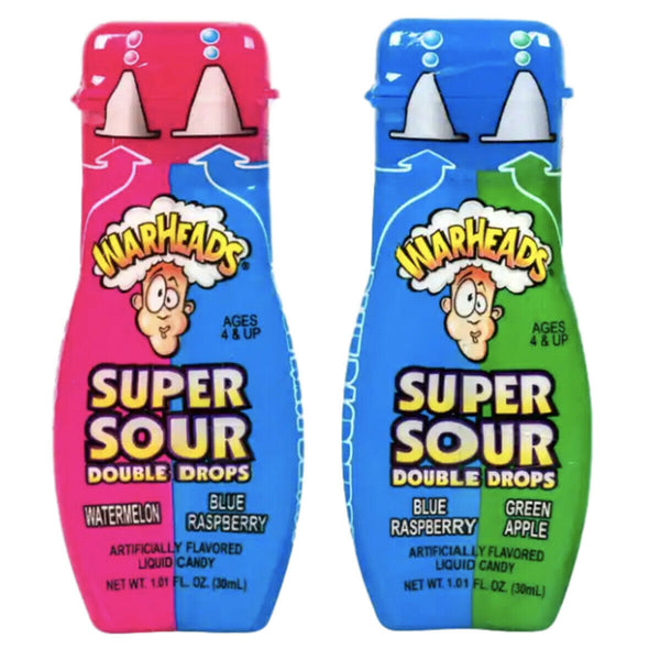 Warheads Super Sour Double Drops 30ml - 4 Pack - Aussie Variety-AU Ancel Online