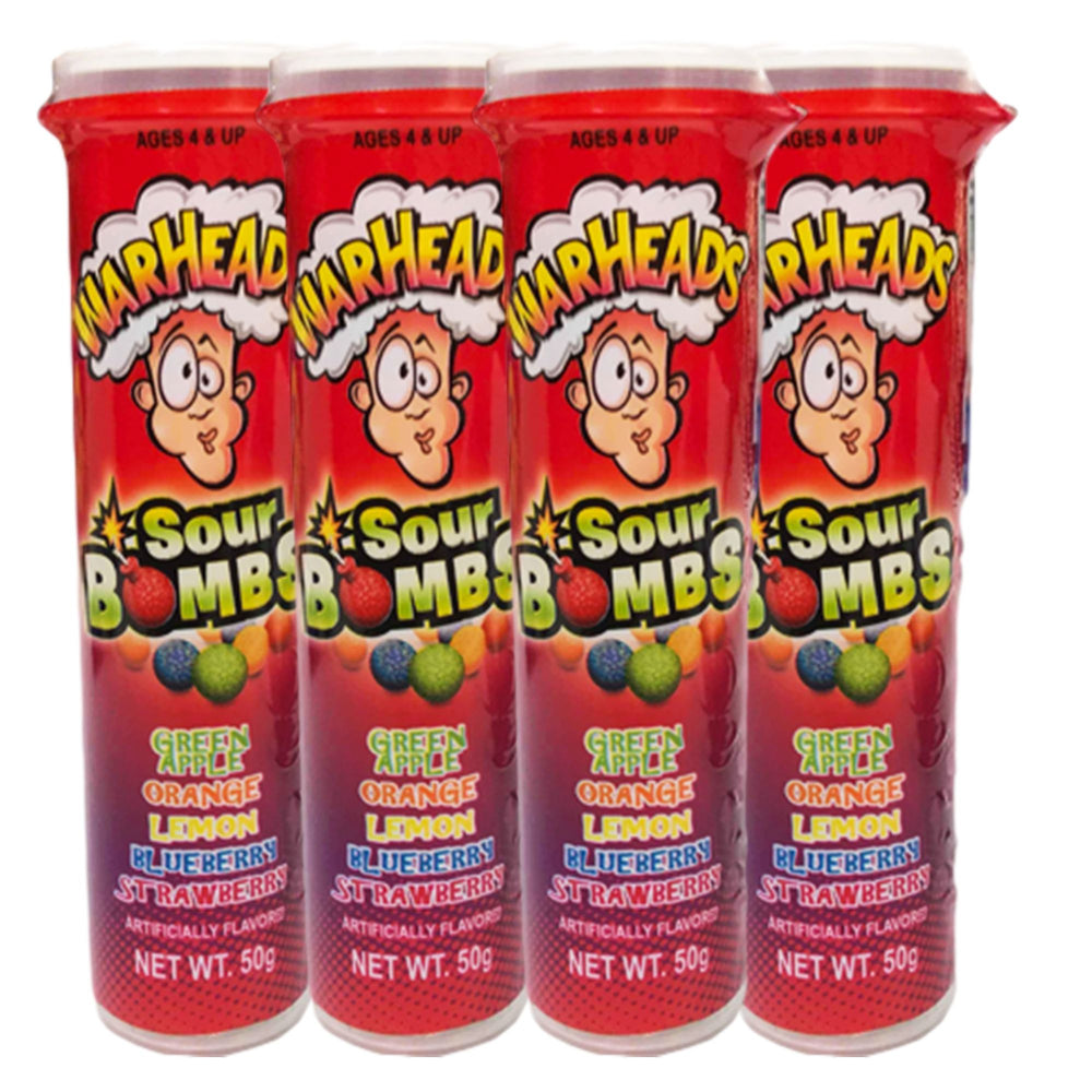 Warheads Sour Bombs 50g - 4 Pack - Aussie Variety-AU Ancel Online