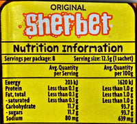 Wizz Fizz Original Sherbet 12.5g - 50 Packs
