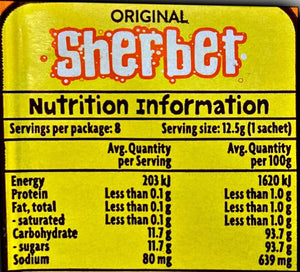 Wizz Fizz Original Sherbet 12.5g - 50 Packs