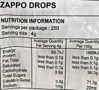 Zappo Drops 4g - 50 Piece Pack
