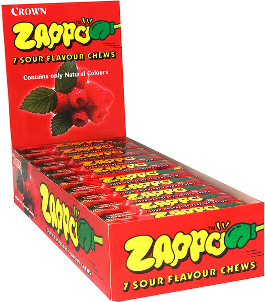 Zappo Chews Raspberry 26g - 60 Pack - Aussie Variety-AU Ancel Online
