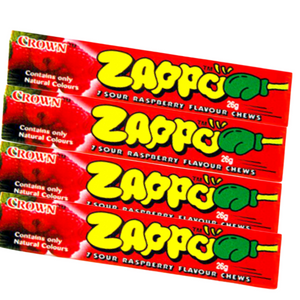 Zappo Chews Raspberry 26g - 60 Pack - Aussie Variety-AU Ancel Online