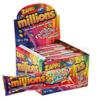 Zappo Millions Rainbow Flavour 75g x 24