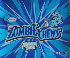 Zombie Chews Sour Blue Raspberry 28g - 60 Bar Pack - Aussie Variety-AU Ancel Online