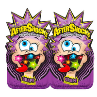 Aftershocks Popping Candy Grape 9.3g x 2 Packs