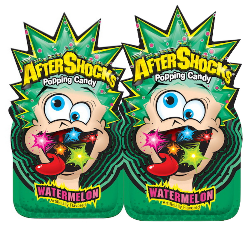 Aftershocks Popping Candy Watermelon 9.3g x 2 Pack