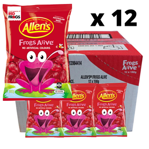 Allens Frogs Alive 190g - 12 Packs - Aussie Variety-AU Ancel Online