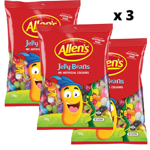 Allens Jelly Beans 190g - 3 Packs - Aussie Variety-AU Ancel Online