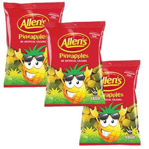 Allens Pineapple 170g - 3 Pack - Aussie Variety-AU Ancel Online