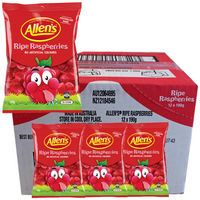 Allens Ripe Raspberries 190g - 12 Pack - Aussie Variety-AU Ancel Online
