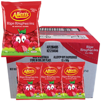 Allens Ripe Raspberries 190g - 12 Pack - Aussie Variety-AU Ancel Online