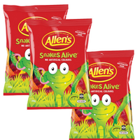 Allens Snakes Alive 200g - 3 Pack - Aussie Variety-AU Ancel Online