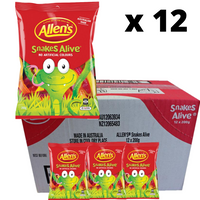 Allens Snakes Alive 200g - 12 Pack - Aussie Variety-AU Ancel Online
