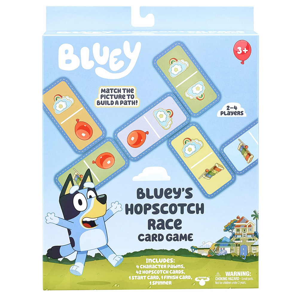Bluey Hopscotch Race Card Game