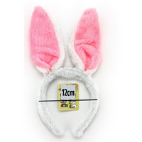 Bunny Ears Pink White - 2 Pack