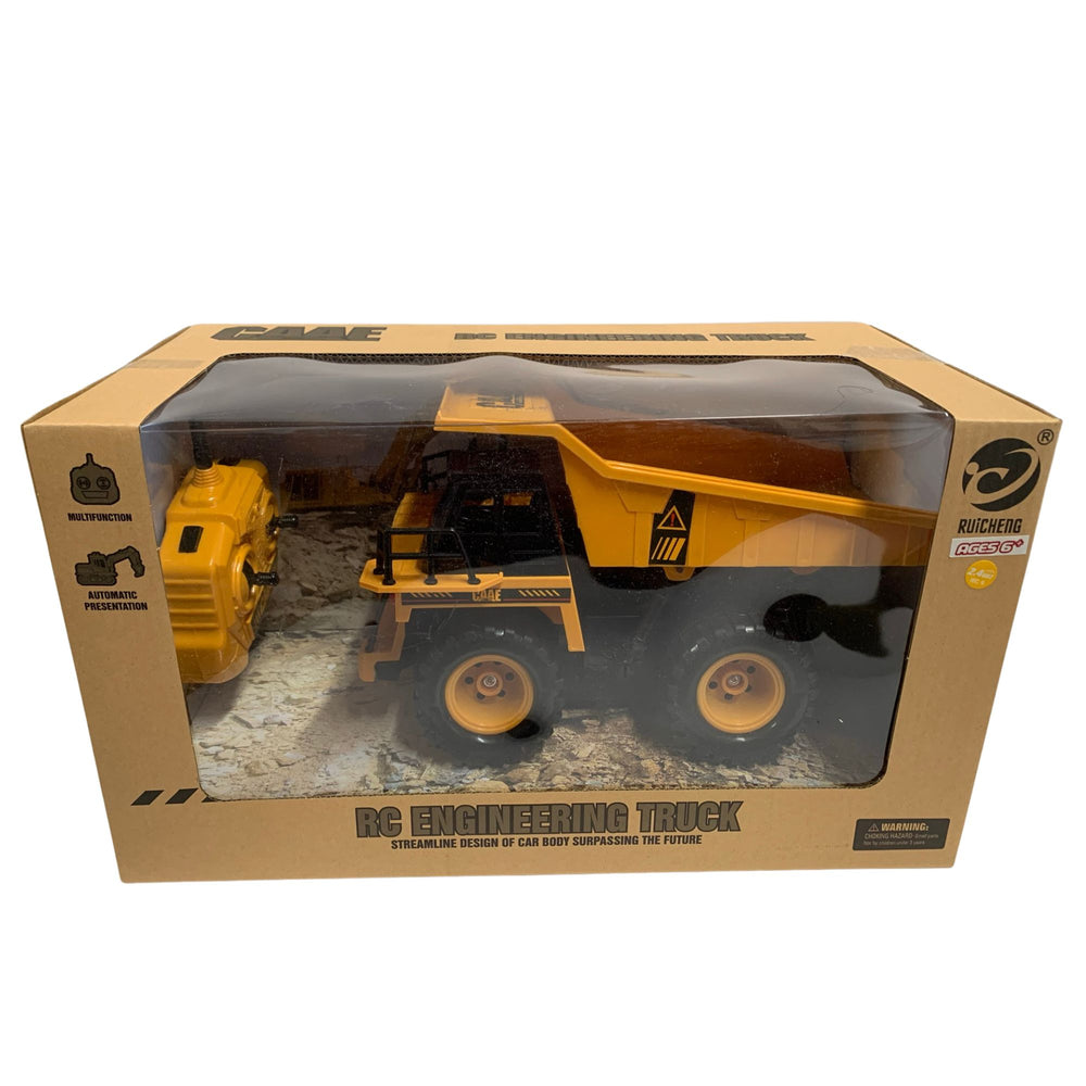 CAAE RC Dump Truck 1:24 Scale With Multi-Function And Automatic Presentation – 2.4ghz  6 Ch