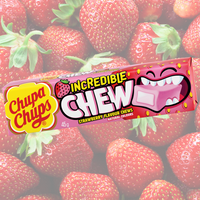 Chupa Chups Incredible Chew Strawberry 45g x 20 Packs - Aussie Variety-AU Ancel Online