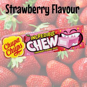 Chupa Chups Incredible Chew Strawberry 45g x 20 Packs - Aussie Variety-AU Ancel Online