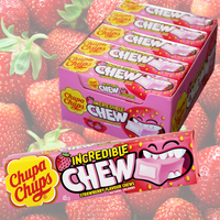 Chupa Chups Incredible Chew Strawberry 45g x 20 Packs - Aussie Variety-AU Ancel Online