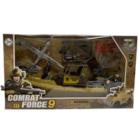 Combat Force 9 Military Play Set Plane Boat And Accessories Kids Play Set
