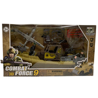 Combat Force 9 Military Play Set Plane Boat And Accessories Kids Play Set