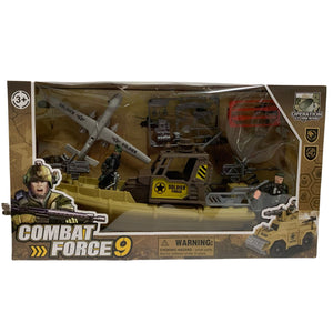 Combat Force 9 Military Play Set Plane Boat And Accessories Kids Play Set