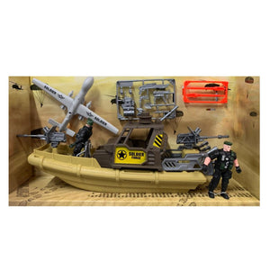 Combat Force 9 Military Play Set Plane Boat And Accessories Kids Play Set