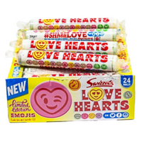 Love Hearts Giant Roll 39g - 24 Roll Pack (Swizzels UK) - Aussie Variety-AU Ancel Online
