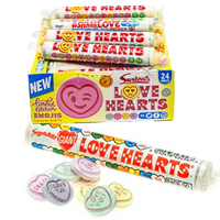 Love Hearts Giant Roll  39g  - 24 Roll Pack (Swizzels UK) - Aussie Variety-AU Ancel Online