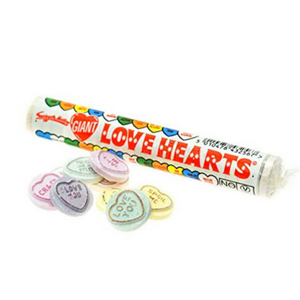 Love Hearts Giant Roll  39g  - 12 Roll Pack (Swizzels UK) - Aussie Variety-AU Ancel Online
