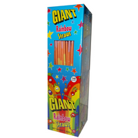 Giant Rainbow Sherbet Straw 13g - 140 Pack - Aussie Variety-AU Ancel Online