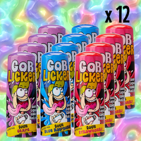 Gob Licker Sour Liquid Candy Roller 60ml x 12 Piece Pack (Assorted Flavour) - Aussie Variety-AU Ancel Online
